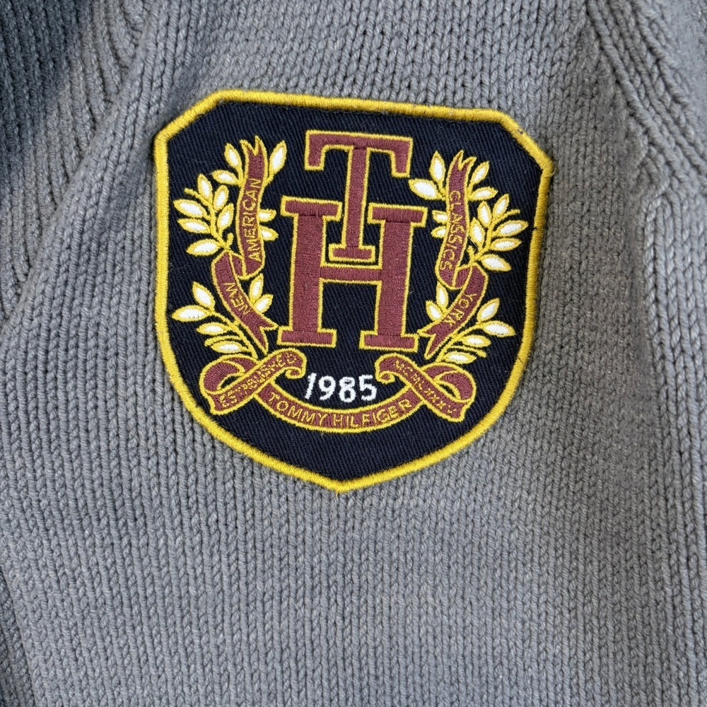 Tommy Hilfiger Cardigan Button Front Colligate Heritage Academia Gray Women's XS - Picture 4 of 13